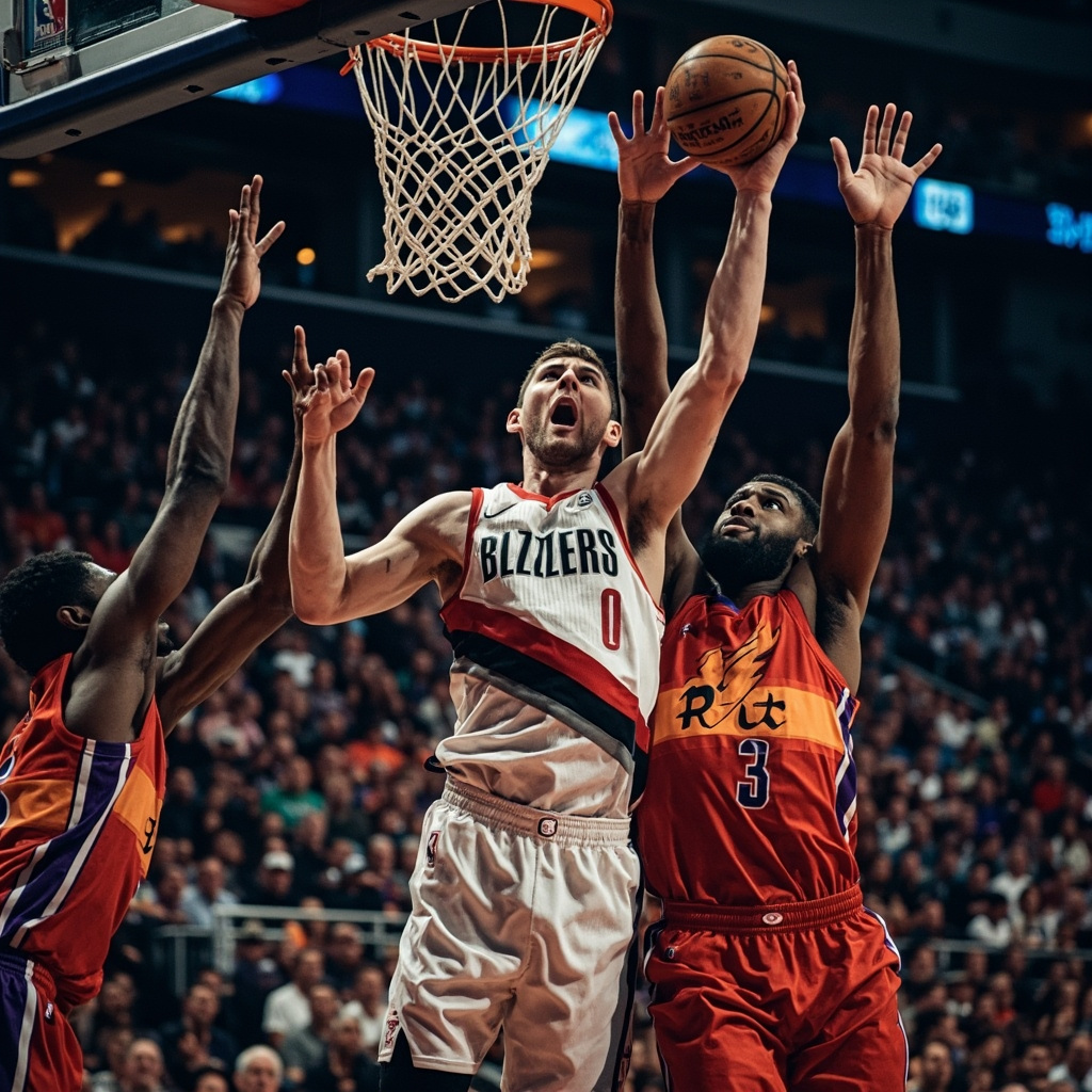 NBA附加赛开拓者险胜太阳