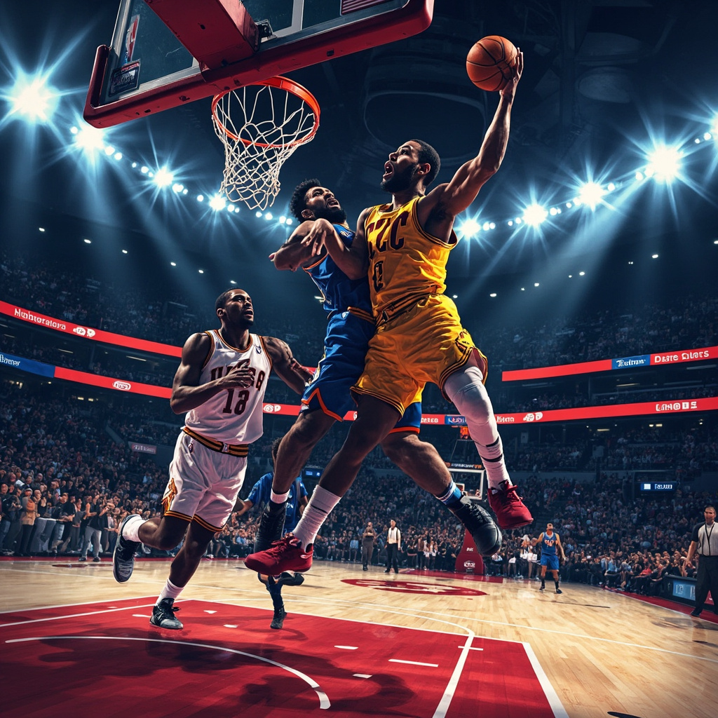 骑士126-113力克猛龙迎季后赛开门红：米切尔32分统治级表现，哈登22+10激活全队