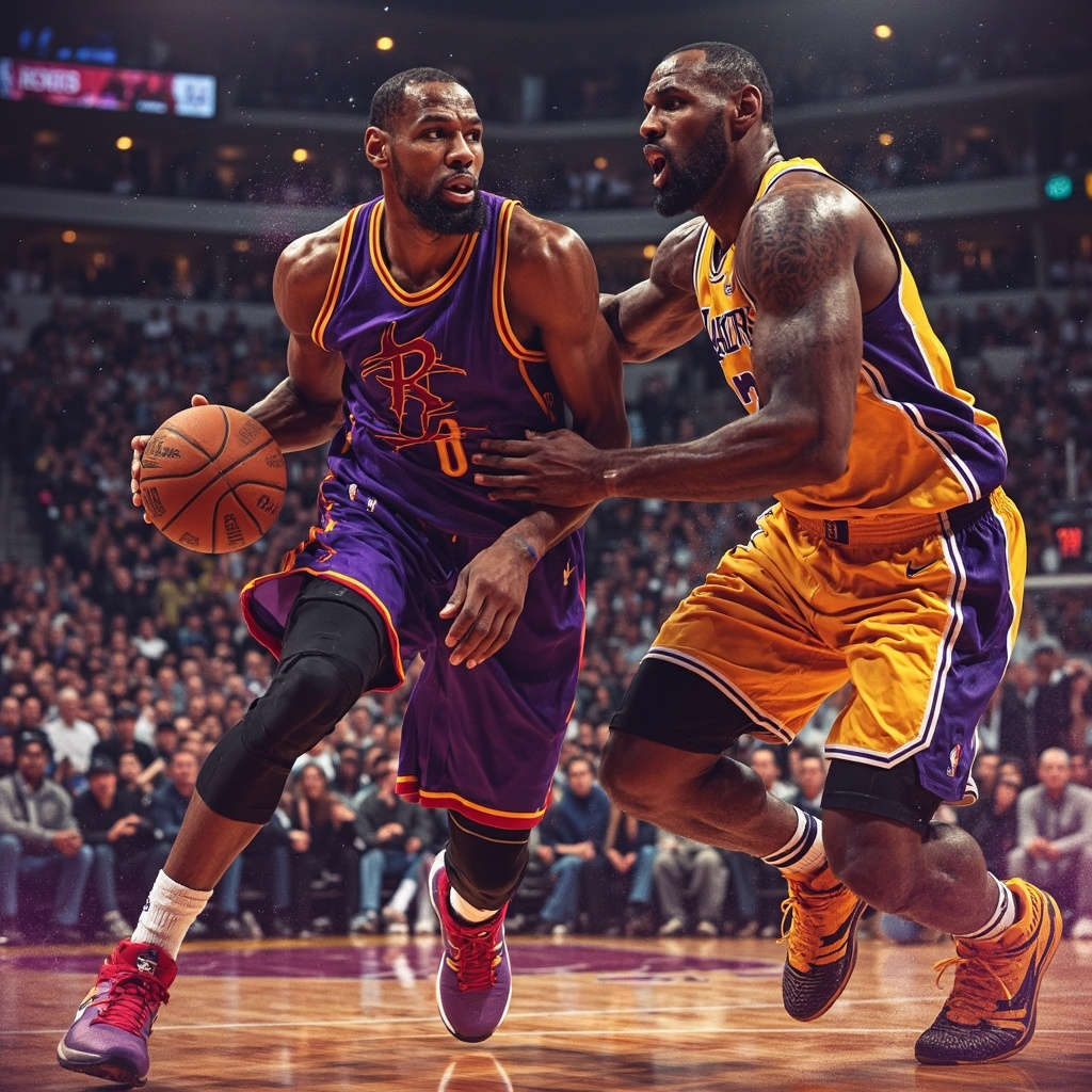 湖人战术成功掐断KD！41岁詹姆斯折叠暴扣，火箭吞季后赛7连败