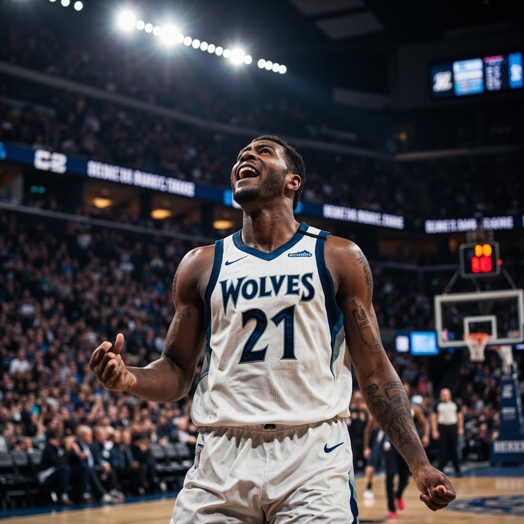 森林狼19分大逆转掘金系列赛扳成1-1 爱德华兹带伤轰30+10