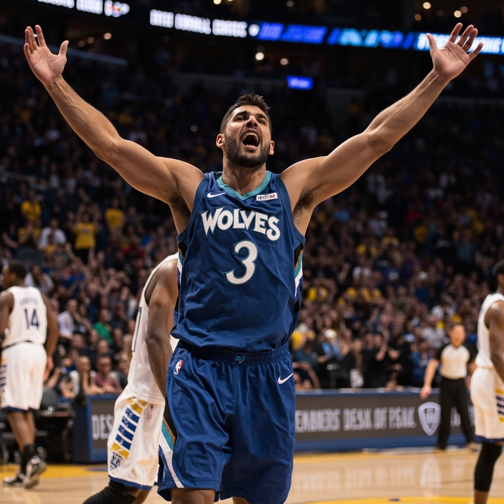 大爆冷！森林狼客场119-114逆转掘金，系列赛1-1平