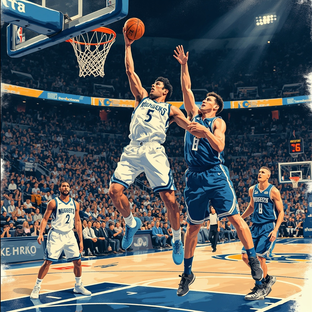 森林狼客场119-114逆转掘金 系列赛扳成1-1平