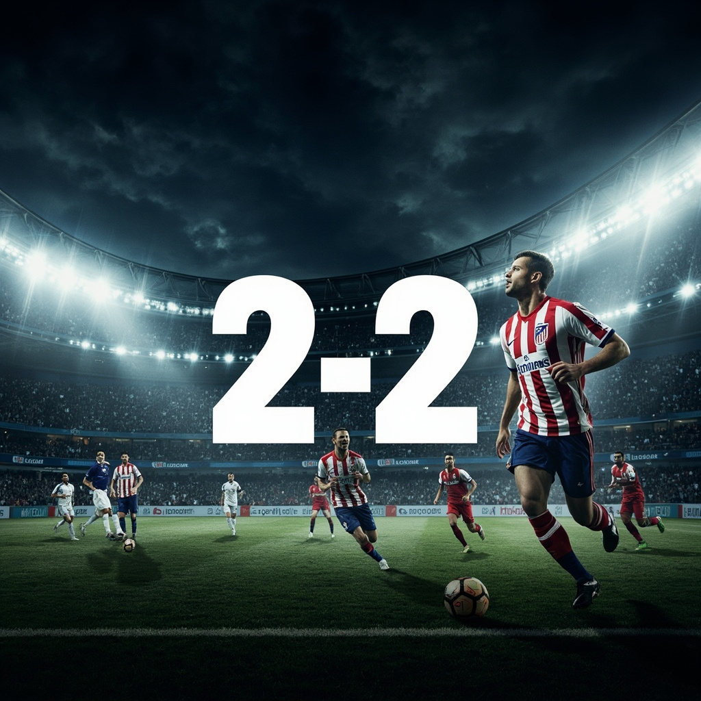 马德里竞技2-2皇家社会 西甲床单军团主场惊险战平