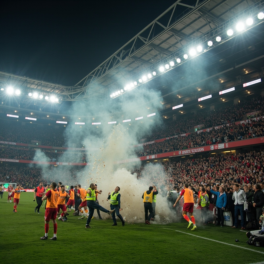 欧冠淘汰皇马后拜仁球迷冲场！欧足联开出近6万欧元罚单 半决赛幸免空场