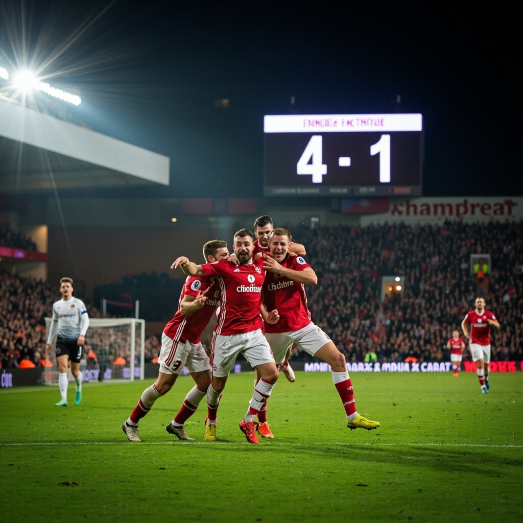 森林队主场4-1大胜伯恩利，英超争四形势大好