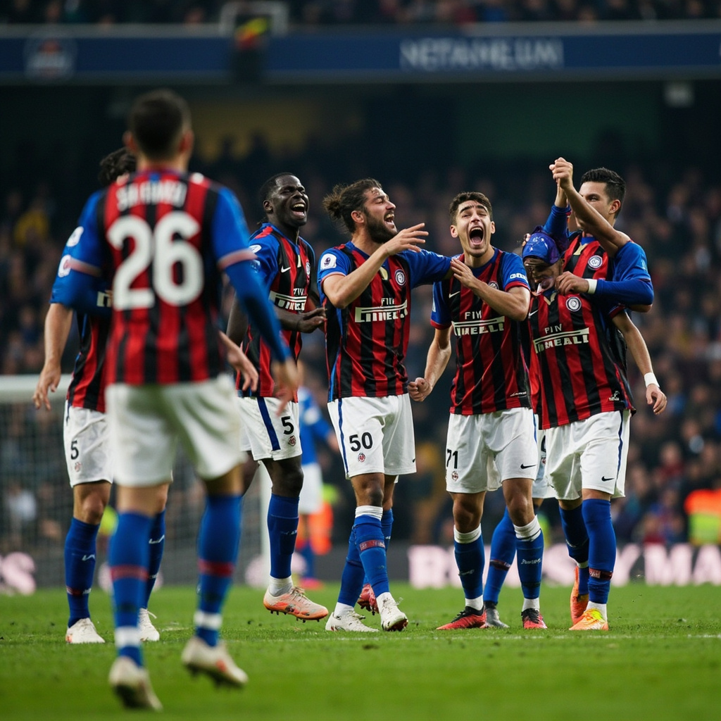 国际米兰3-2力克科莫 蓝黑军团主场险胜升班马