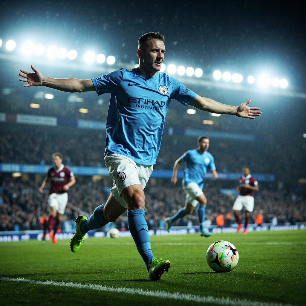 暂登榜首！曼城1-0伯恩利取关键3分 哈兰德单刀制胜送对手降级