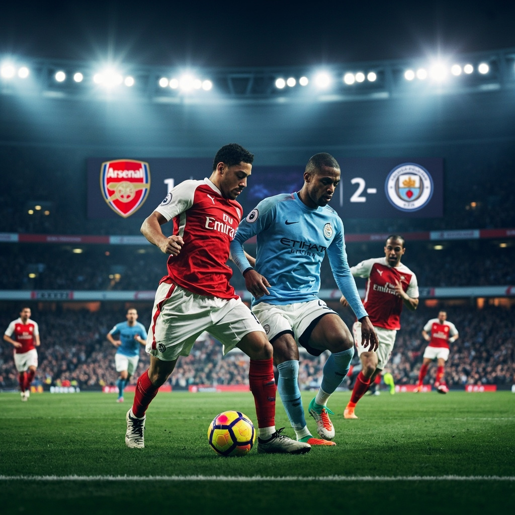 曼城2-1阿森纳！英超争冠巅峰对决，蓝月主场力取关键三分