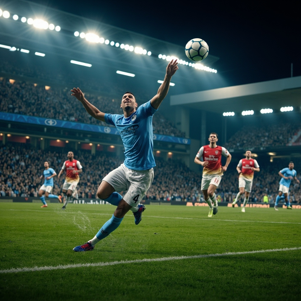 英超争冠关键战！曼城2-1力克阿森纳 哈兰德破门积分追平榜首